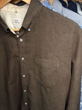 rag & bone Tomlin Dobby cotton shirt size L